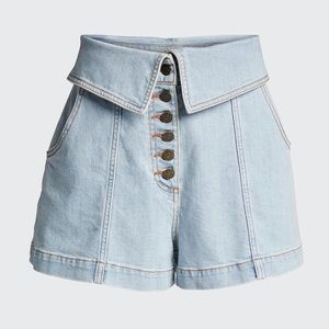 NEW Ulla Johnson • Kase Foldover Denim Shorts